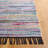 Karlhans Hand Woven Denim/Cotton Rug in Black/Pink-1698266796