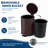 Round Small Trash Can with Soft Close Lid and Foot Pedal, Bathroom Wastebasket-135594769