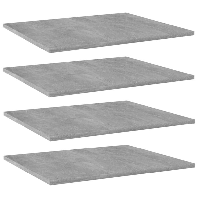 Tablettes flottantes étagères murales, Gris béton, H 0,6 po x l 23,6 po x P 19,7 po