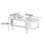 Table basse multifonctionnelle de style rétro français