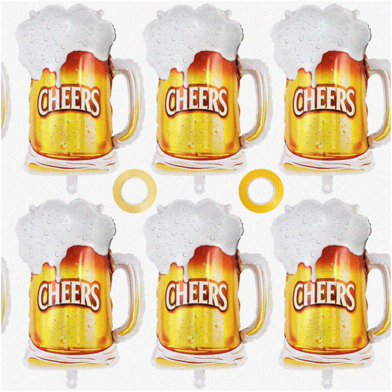 12-Pack Double-Sided Glitter Paper Table Topper Cut-outs
