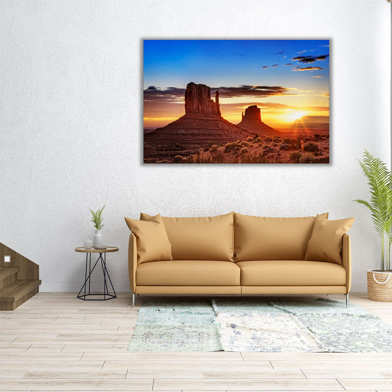Canyon Sunset III - reproduction d'art sur toile, H 16 po x l 24 po