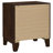  Welsley 2-drawer Nightstand Bedside Table Walnut