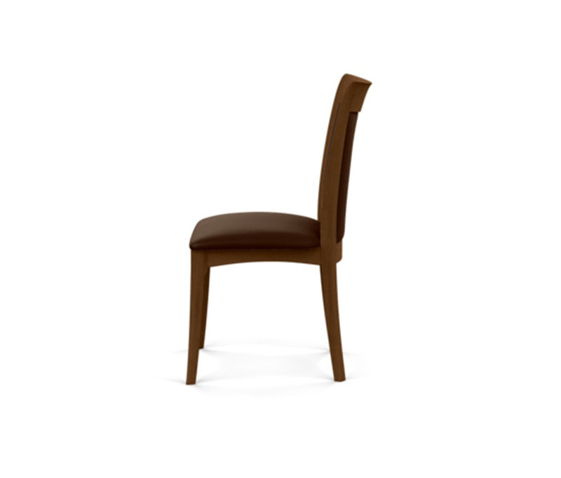 Morgan Leather Dining Chair, Saddle Cherry, Coffee