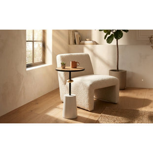 Table de bout VIENNA BLANC ET BRUN