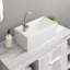Latryce White Ceramic Rectangular Bathroom Sink
