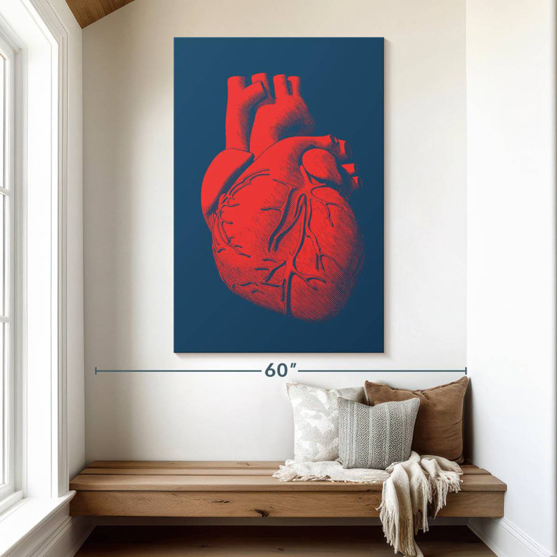 Keiri Anatomical Heart, 51" H x 34" W