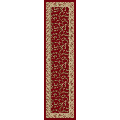 Tapis antidérapants floraux rouges antidérapants