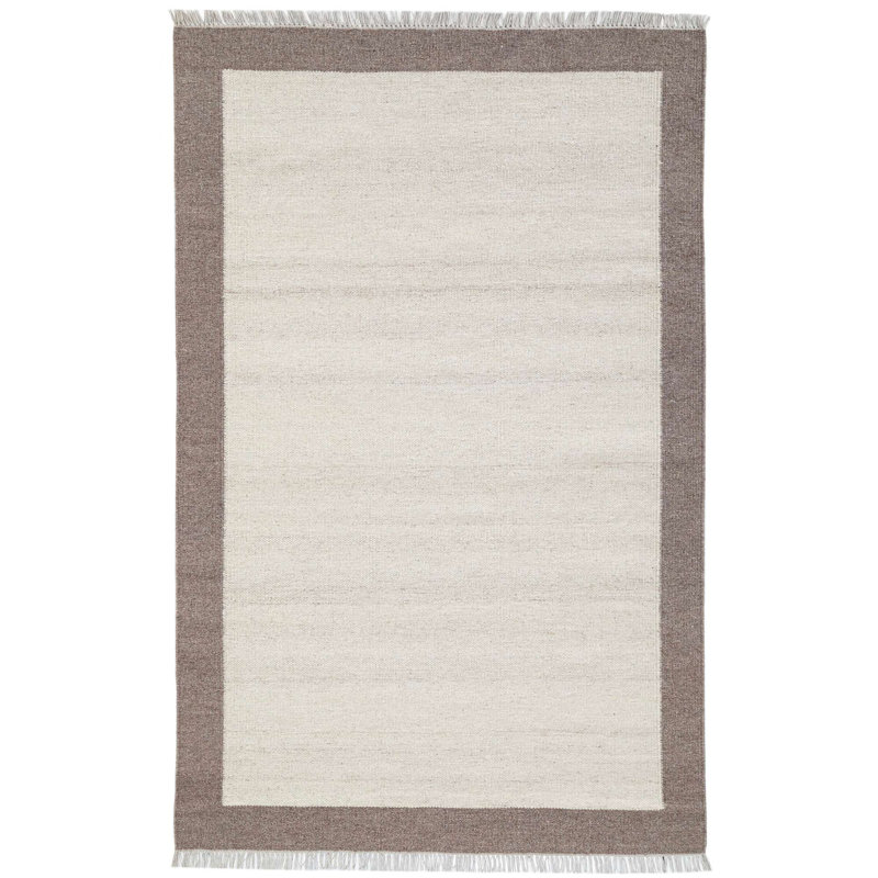 Tapis d'intérieur en laine Kaylee, Rectangle 6 pi x 9 pi
