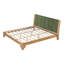 Cadre de lit très grand en bois de pin de qualité supérieure, cadre de lit très grand avec tête de lit incluse, lit Mid-Century moderne-765401344-765401374