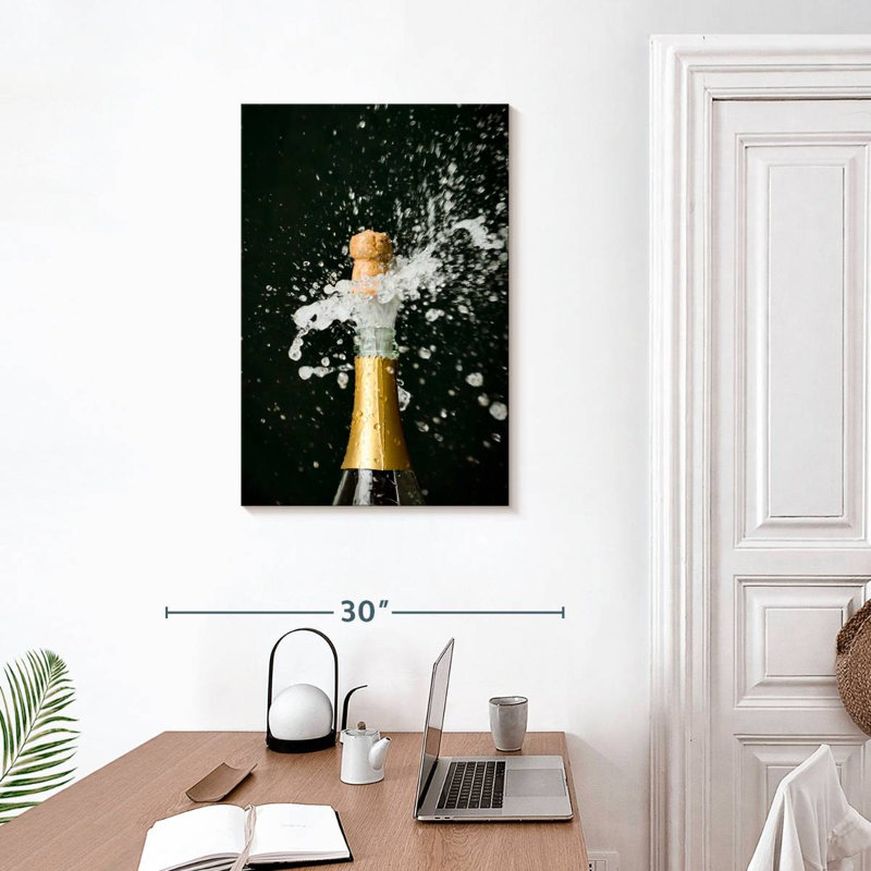 Yarlin Champagne Bottle, 30" H x 20" W