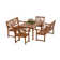 Adish 6 - Person Wood Patio Dining Set with Rectangular Table