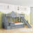 Kids Bunk Bed with 2 Drawers, Shelves and Slide-559856836-559856843