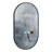 Faysel Transitional Oval Framed Bathroom Wall Mirror-99278859-99278858