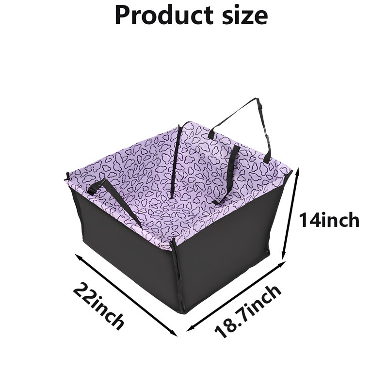 Siège d'auto en polyester Puppy, Mauve