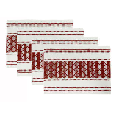 Gunda Cotton Geometric Rectangle Placemat