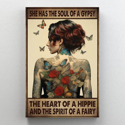 «She Has The Soul Of A Gypsy», impression sur toile