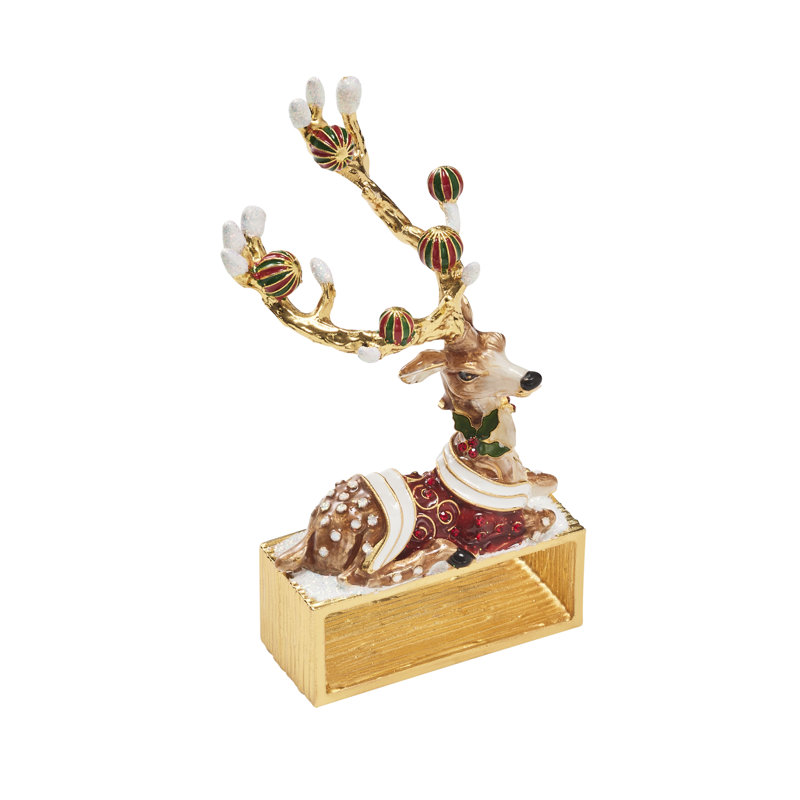 Blitzen Napkin Rings in a Gift Box