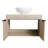 29.5 Single Bathroom Vanity with Sink in White Oak