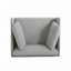 Chaise longue grise 39 po avec revêtement en polyester-1377184059-1377184053-1377184055