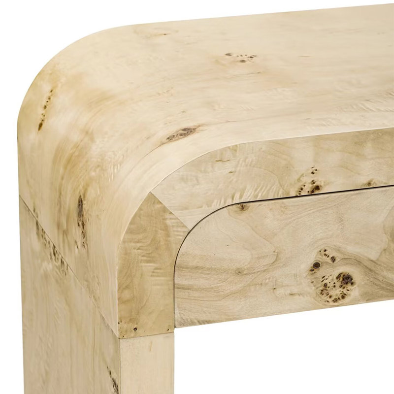 Table d'entrée moderne en bois massif de style rétro, H 29,5 po x l 78,7 po x P 15,7 po