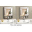 Armoire à pharmacie 24 po x 30 po avec miroir pour salle de bain, miroir de salle de bain mural avec rangement, tablettes réglables, cadre en aluminium, fixation en surface argent