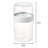 iDesign Medium Stack 'n Snack Food Containers - Stackable Snack Containers for Yogurt, Granola, Fruits, and Vegetables