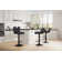 Zager Swivel Adjustable Height Bar Stool Leather Barstools Upholstered Counter Stools Round Base