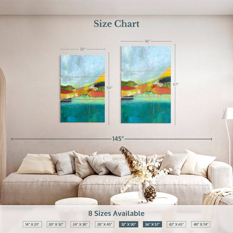 Avery View Across The Bay, 50" H x 32" W