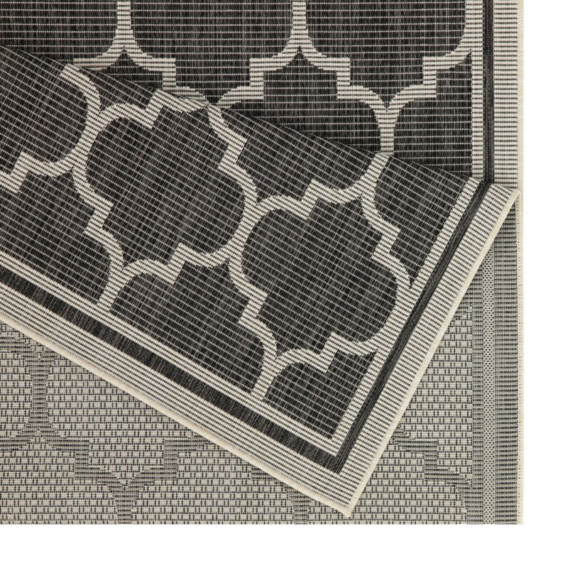 Tapis intérieur / extérieur anthracite Sunshine, Rectangle 5 pi 3 po x 7 pi 3 po