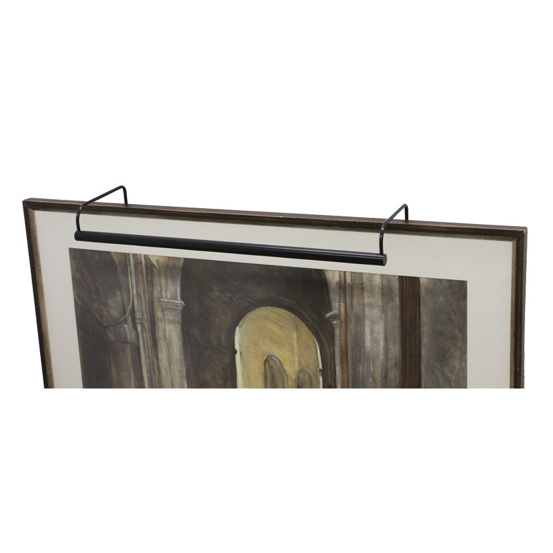 Applique pour tableau 2 lumières Slim-Line, Noir, H 7,5 po x l 40 po x P 8 po
