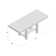Hannaa 6 - Person Extendable Trestle Dining Set