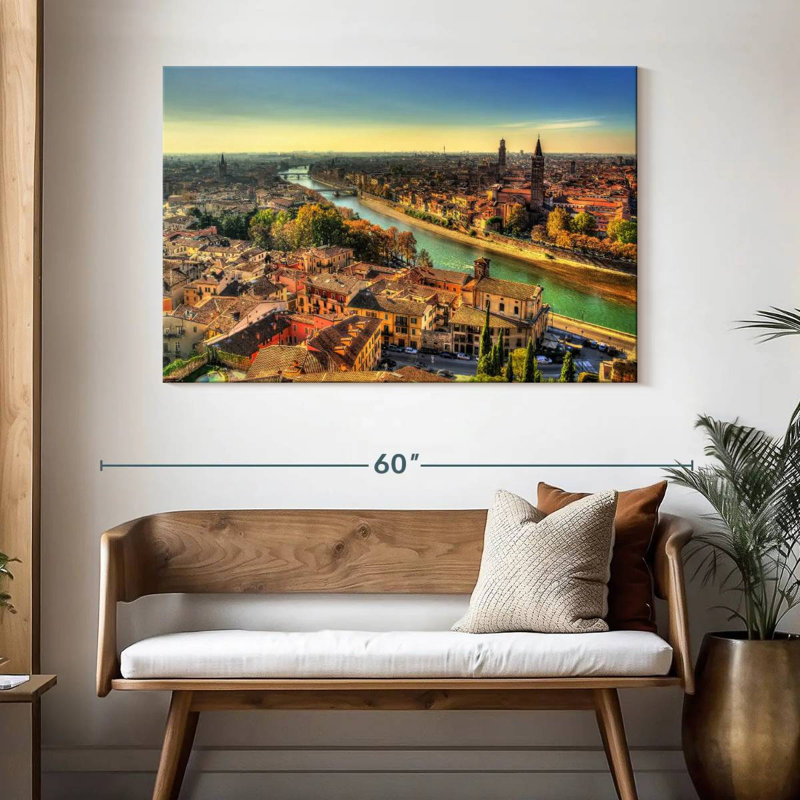 Paysage urbain Sirpi Verona, H 32 po x l 48 po