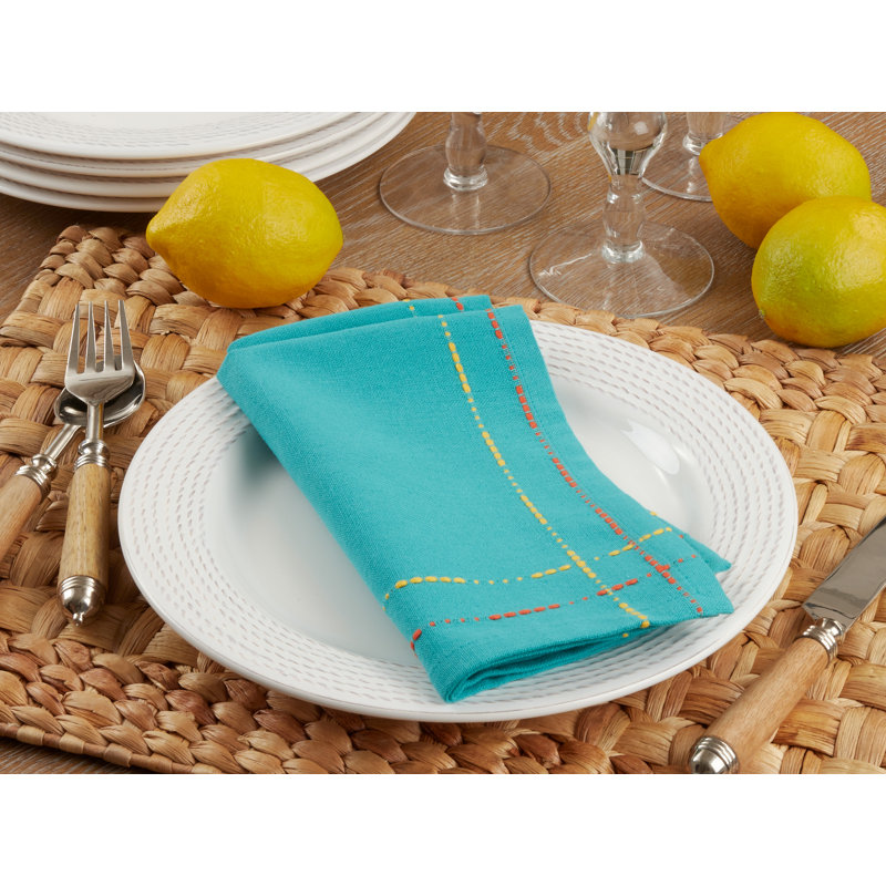 Fiesta Dobby Collection Cotton Striped Square Napkin