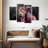 " Cow Abstract " 4 Piece Art Set-93024395