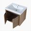 Armoire de salle de bain avec lavabo, portes à fermeture en douceur, fixation flottante, 24 po pour petite salle de bain
