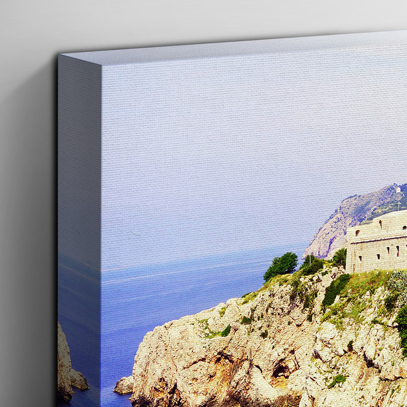 Landscape Coast Dubrovnik Croatia Photographic - Wrapped Canvas, 50cm H x 76cm W
