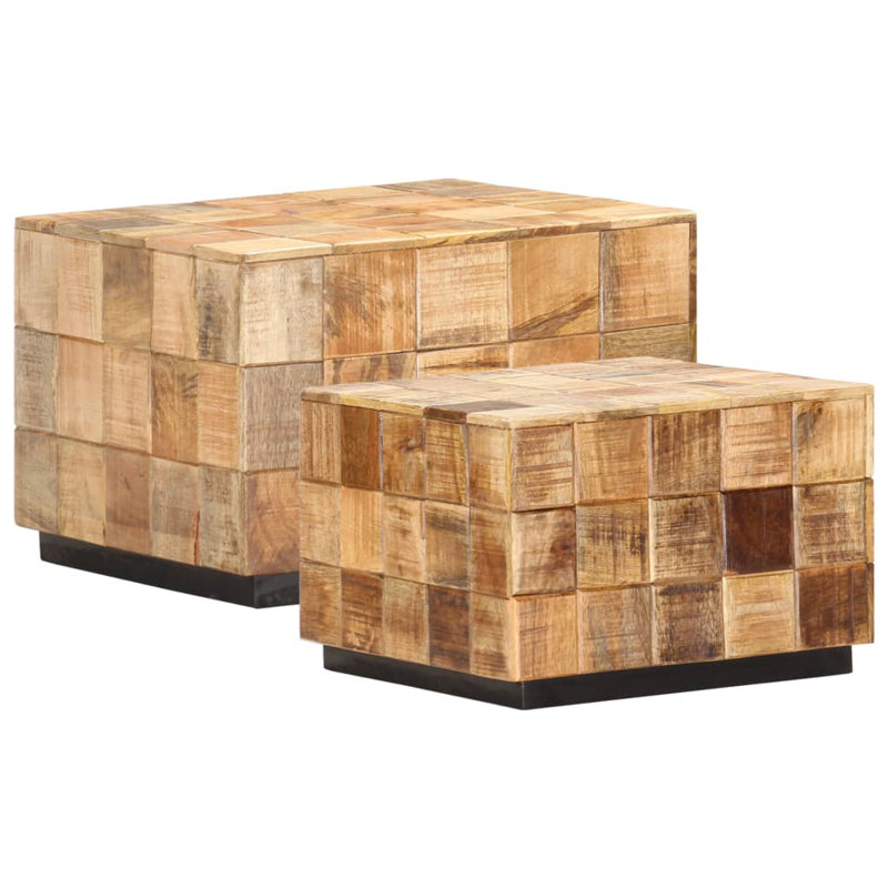 Bostick Solid Wood Block Coffee Table