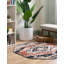 Tapis géométrique rouge / bleu Tucson-330995630