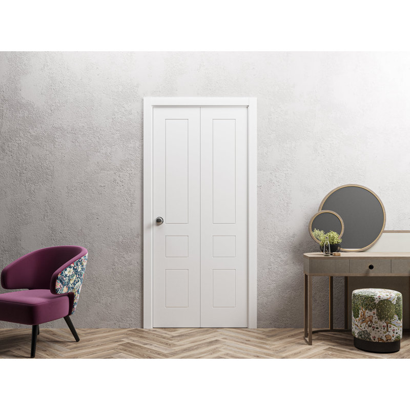 Porte standard à panneaux en bois massif, 36 po x 84 po
