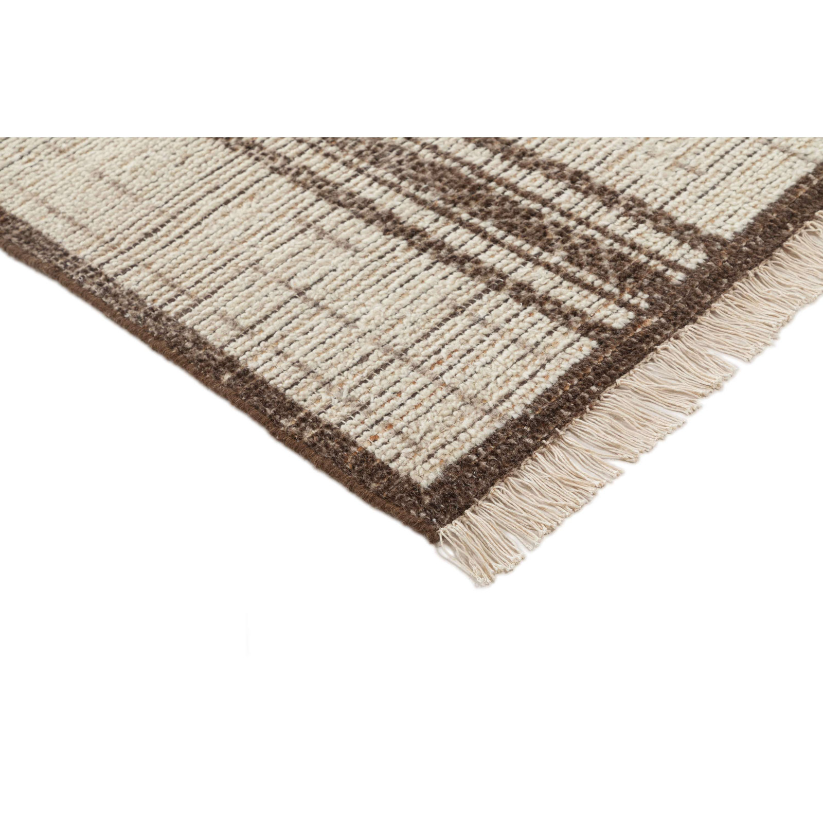 Todd Hand-Knotted Abstract Wool Rug, Rectangle 8'9" x 11'9"