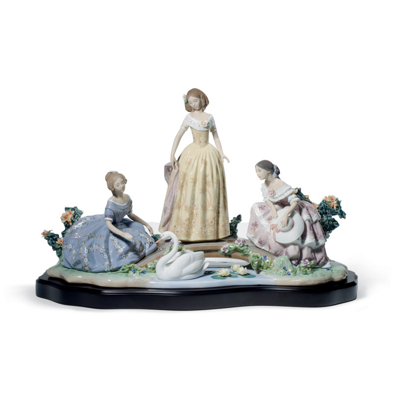 Figurine « daydreaming by the pond »