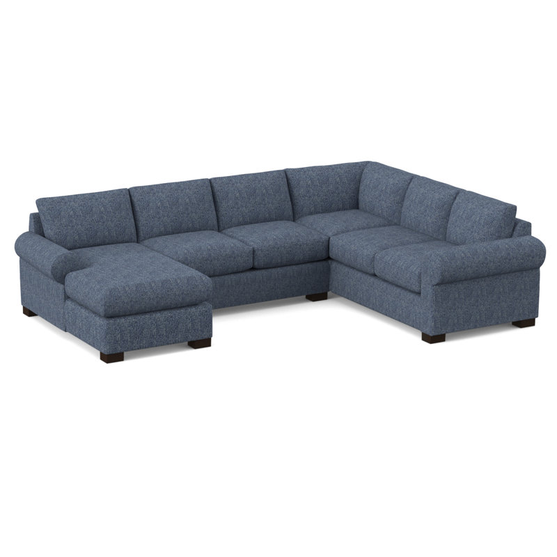Canapé modulaire de 140 po faisant face à la droite 140 po, Geai bleu Connelly