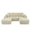 373-001 / Repose-pieds / Beige / Peluche-2000465021