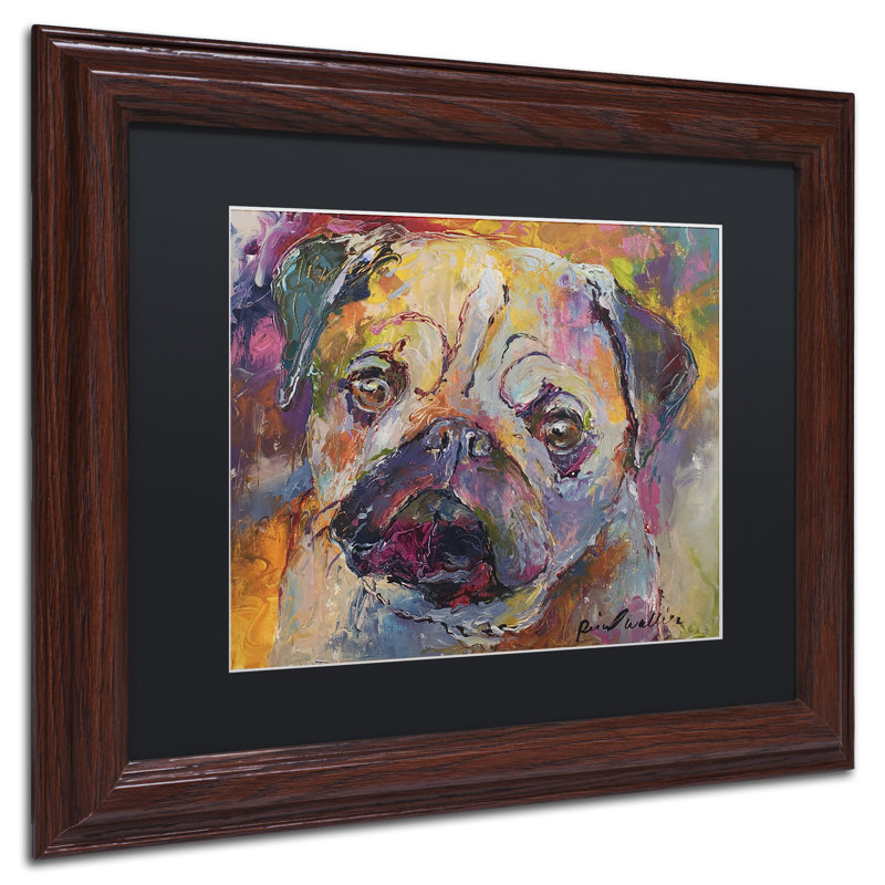 Modern & Contemporary Painting Print, 11" H x 14" W x 0.5" D, Wood Grain Framed, Black
