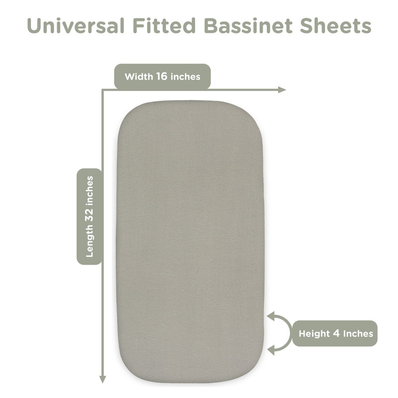 Ensemble de draps 3 pièces Bublo Baby, Gris / crème / sable
