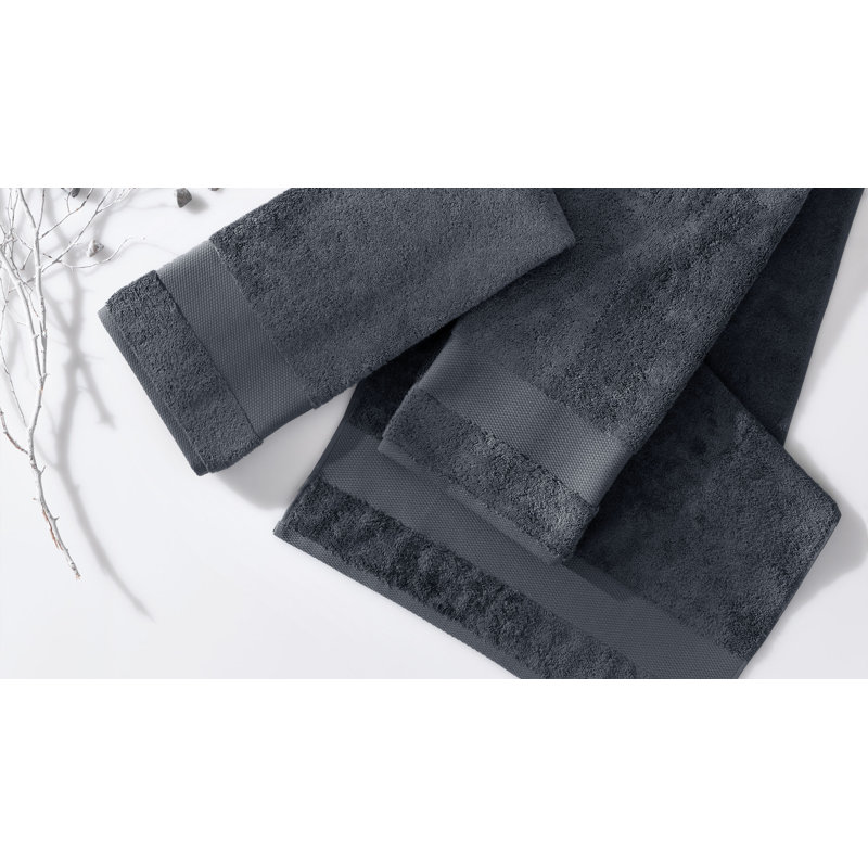 Lavar Midweight Hand Towel, Anthracite
