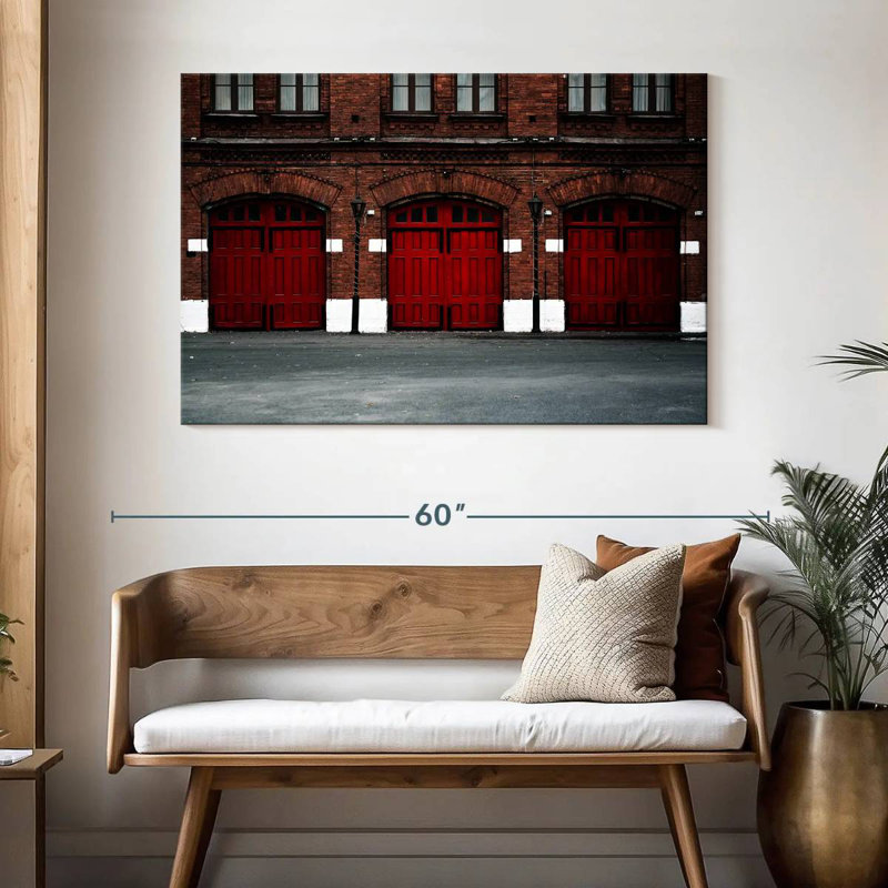 Fire Station, 32" H x 48" W