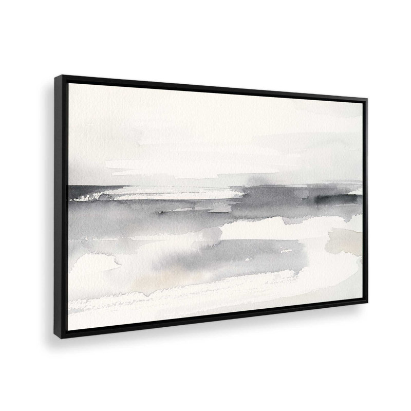 Timeless Tides I, reproduction sur toile dans un cadre, H 12,75 po x l 18,75 po, Noir satiné