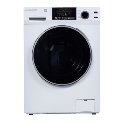 Equator EZ 5500 CV All-In-One Convertible Washer-Dryer, 18 lb / 1.9 Cu. Ft., Sanitize, Allergen & Pet Cycles, 1400 RPM – White